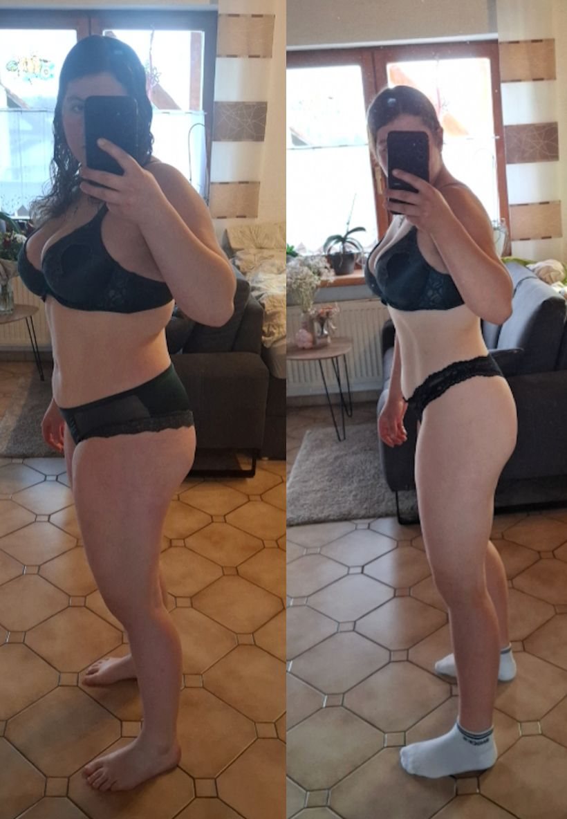 Annikas Transformation, vorher und nachher